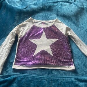 Girls sparkle shirt size 14